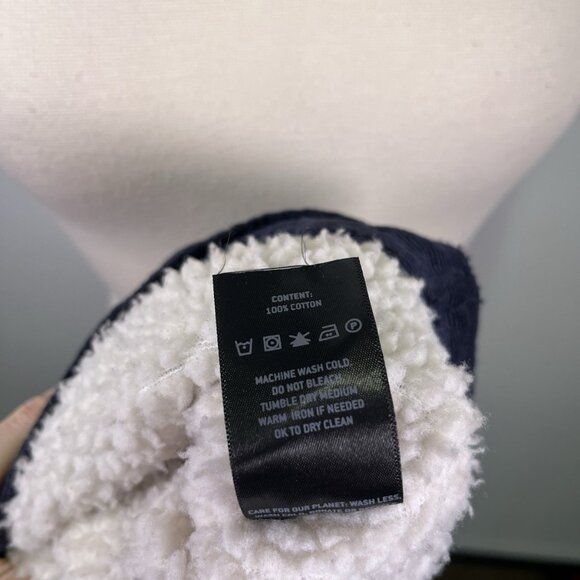 Sunrise Kingdom Navy Corduroy Sherpa Lined Trucker Jacket Men’s Medium Outdoor - Picture 9 of 9